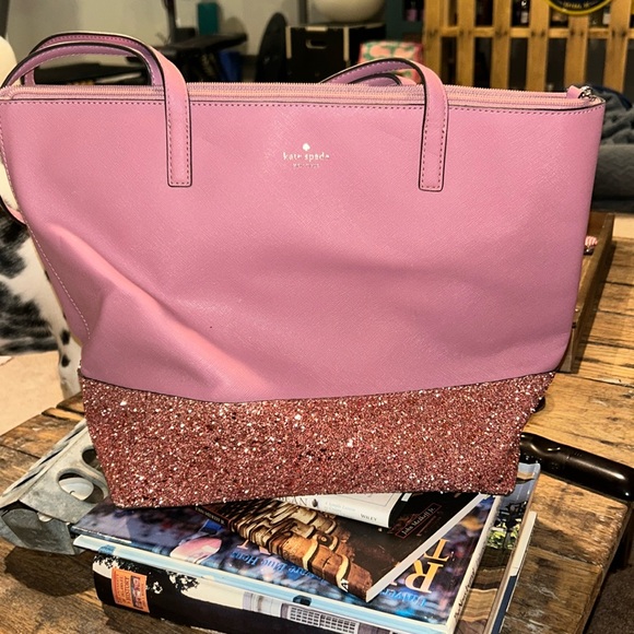 kate spade Handbags - Pink glitter Kate spade tote